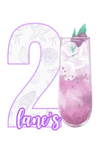 Purple 21st Sign