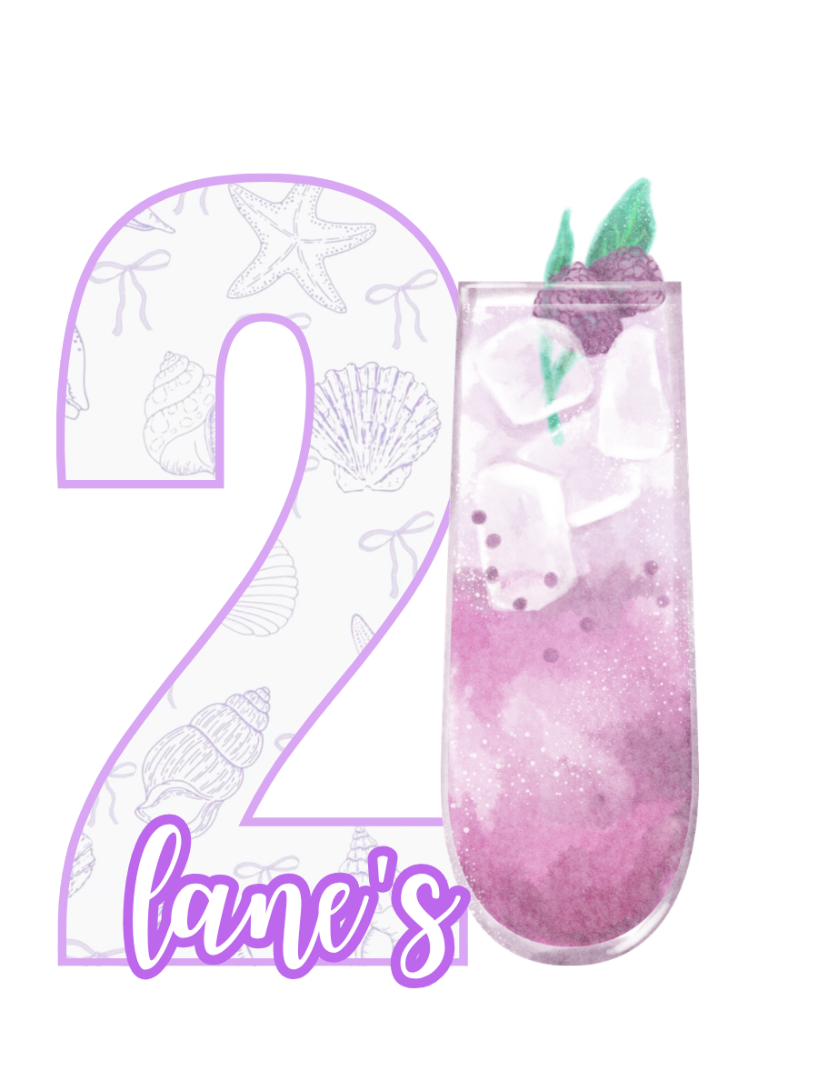 Purple 21st Sign