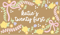 Pastel Spring Party Birthday Banner