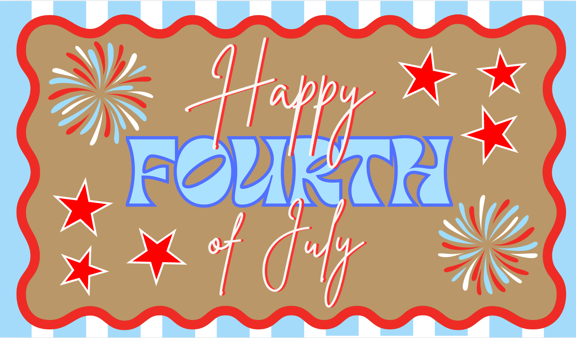 Fourth of July Banner